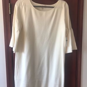 Anthropologie cream sweater with bell sleeves